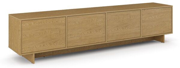 TV-állvány Cavbali 101, Laminált forgácslap, 51x221x42cm, Világos fa
