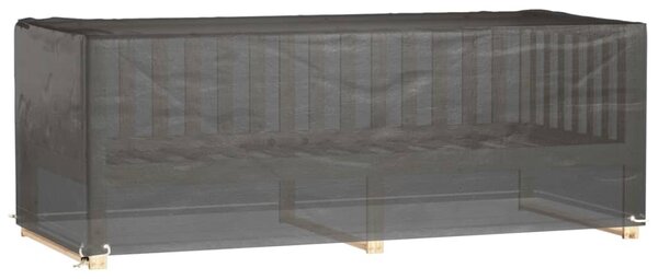 Téglalap alakú kerti bútor huzat 8 fűzőlyukkal 192x82x65 cm