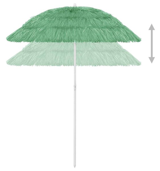 VidaXL Hawaii Strandnapernyő - Zöld - 180 cm