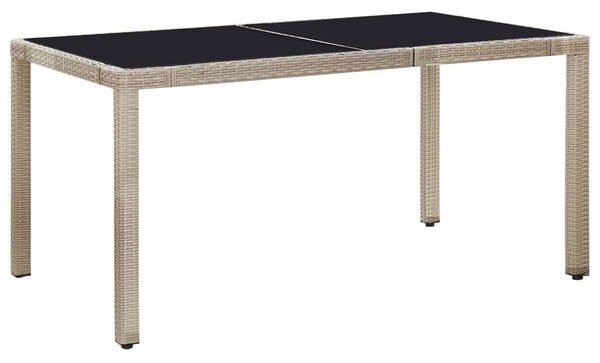 VidaXL Polyrattan Étkezőgarnitúra - 7 részes - Bézs