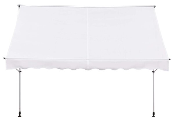 Outsunny napellenző, anti-UV és 90 ° -ban állítható tartóoszlopokkal, fehér 300x150cm
