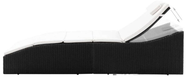 RelaxDays - Napozóágy - Polyrattan - 192x62cm