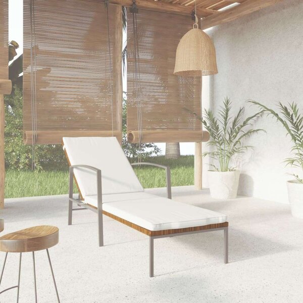 RelaxDays - Polyrattan Napozóágy - Barna - 195cm