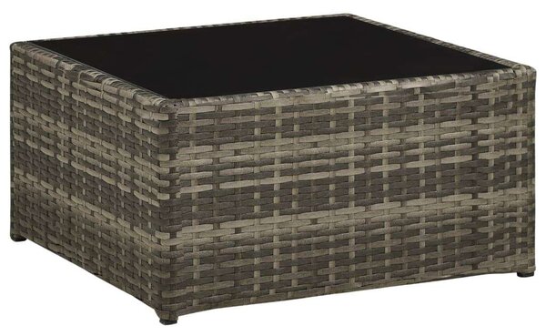Polyrattan Kerti Bútorszett - 4 részes - Szürke