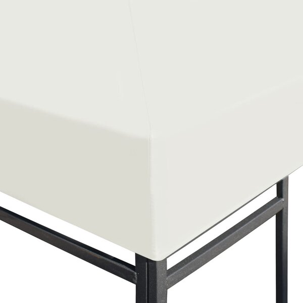 Krémfehér pavilon tetőponyva 310 g/m², 3 x 3 m
