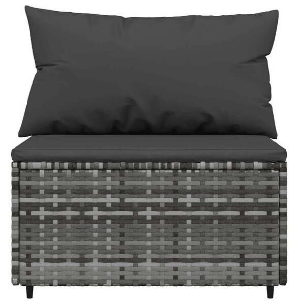 VidaXL Polyrattan Kerti Ülőgarnitúra - 3 részes - Szürke