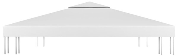 Fehér kétszintes pavilon-tetőponyva 310 g/m² 4 x 3 m