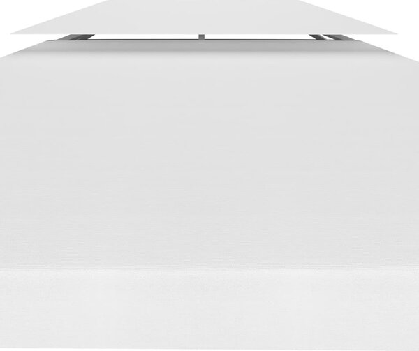 Fehér kétszintes pavilon-tetőponyva 310 g/m² 3 x 3 m