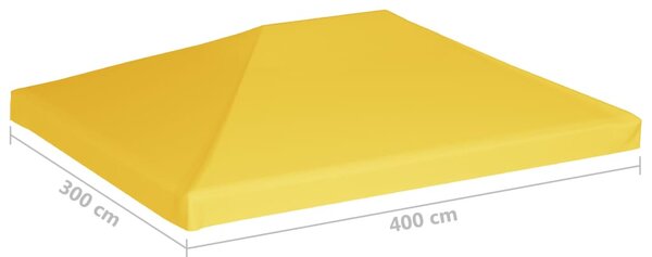 Sárga pavilon-tetőponyva 270 g/m² 4 x 3 m