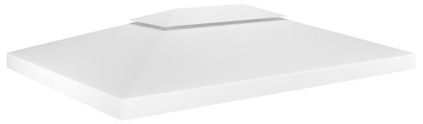 Fehér kétszintes pavilon-tetőponyva 310 g/m² 4 x 3 m