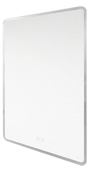 Mereo Mereo, téglalap alakú LED tükör 60x80 cm, elülső háttérvilágítással, fűtőpárnával, MER-CN172