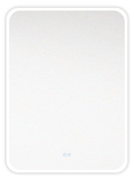 Mereo Mereo, téglalap alakú LED tükör 60x80 cm, elülső háttérvilágítással, fűtőpárnával, MER-CN172