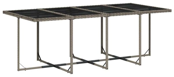 VidaXL Polyrattan Kerti Étkezőgarnitúra - 9 részes - Szürke