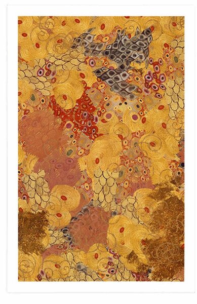 Poszter absztrakció G. Klimt stílusában
