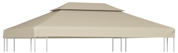 Bézs csere pavilon ponyvatető 310 g / m² 3 x 4 m