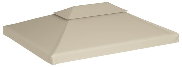 Bézs csere pavilon ponyvatető 310 g / m² 3 x 4 m