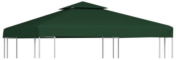 Zöld csere pavilon ponyvatető 310 g/m² 3 x 3 m
