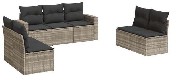 VidaXL Polyrattan Kerti Ülőgarnitúra - 7 részes