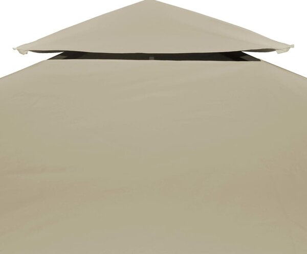 Bézs csere pavilon ponyvatető 310 g / m² 3 x 4 m