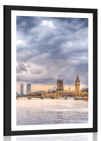 Poszter paszpartúval egyedi London