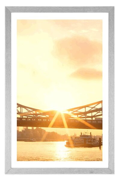 Poszter paszpartuval: Tower Bridge Londonban