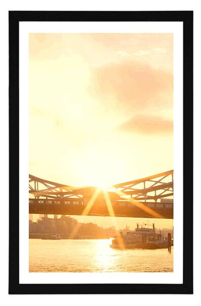 Poszter paszpartuval: Tower Bridge Londonban