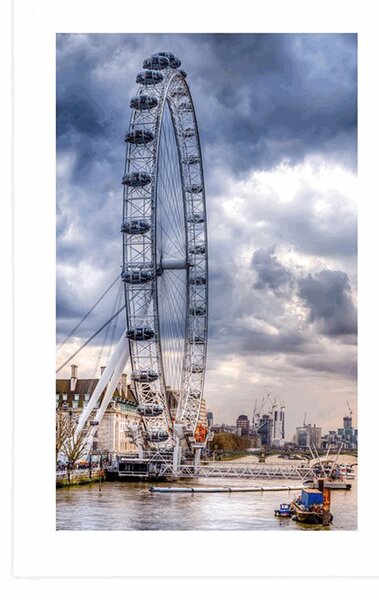 Poszter paszpartuval: egyedi London és a Temze folyó