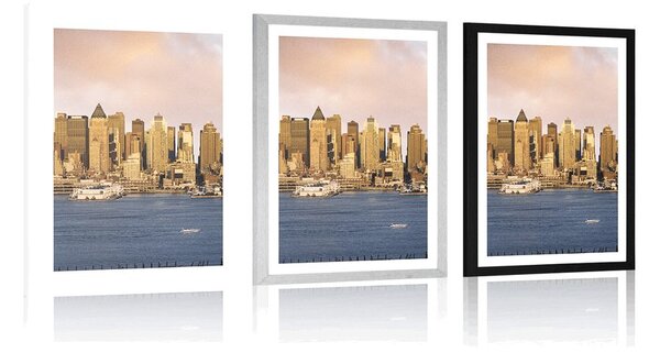 Poszter paszpartuval egyedi New York