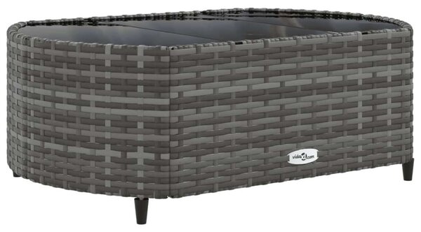 VidaXL Polyrattan Kerti Ülőgarnitúra - 8 részes - Szürke