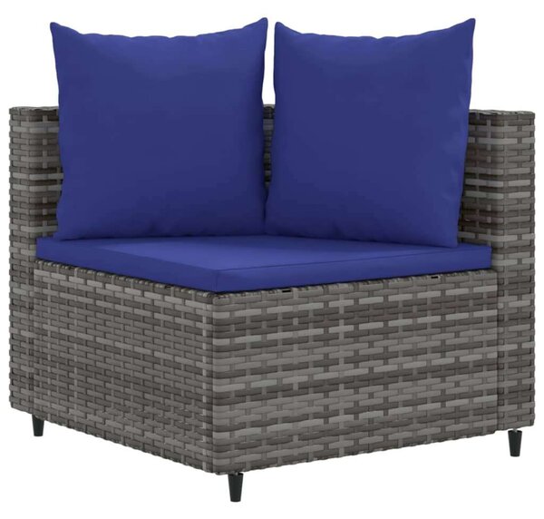 VidaXL Polyrattan Kerti Ülőgarnitúra - 10 részes - Szürke