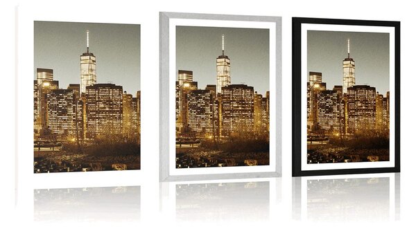 Poszter paszpartuval New York központjáról