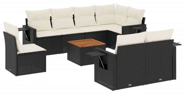 VidaXL Polyrattan Kerti Ülőgarnitúra - 9 részes