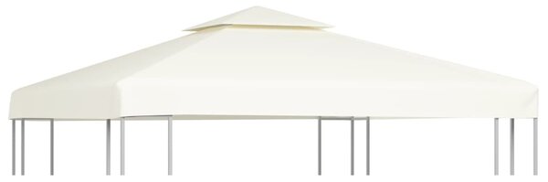 Krémfehér csere pavilon ponyvatető 310 g/m² 3 x 3 m