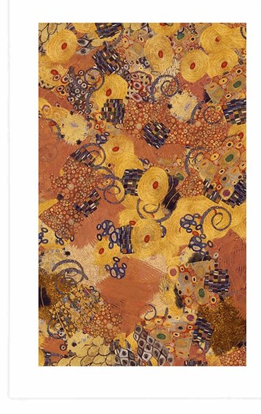 Poszter paszpartuval – G. Klimt által inspirált absztrakció