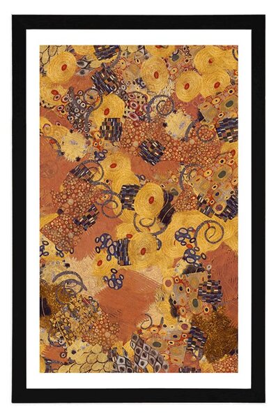 Poszter paszpartuval – G. Klimt által inspirált absztrakció