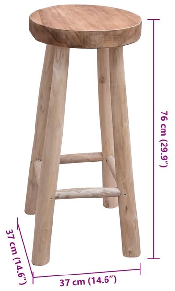 Tömör tíkfa bárszék
