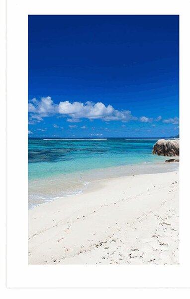 Poszter paszpartuval Anse Source strand