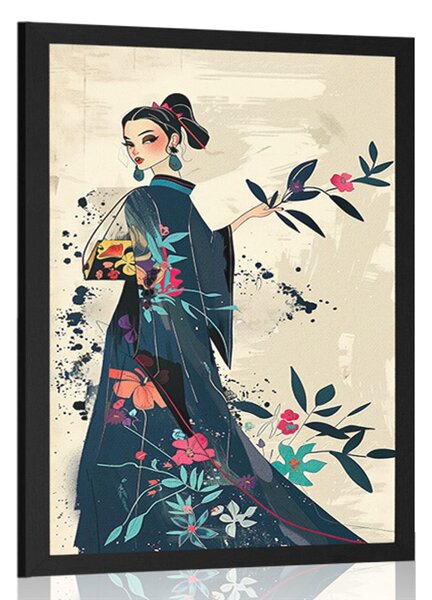 Poszter japandi divatikon