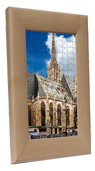 Bécs puzzle képkeret natúr