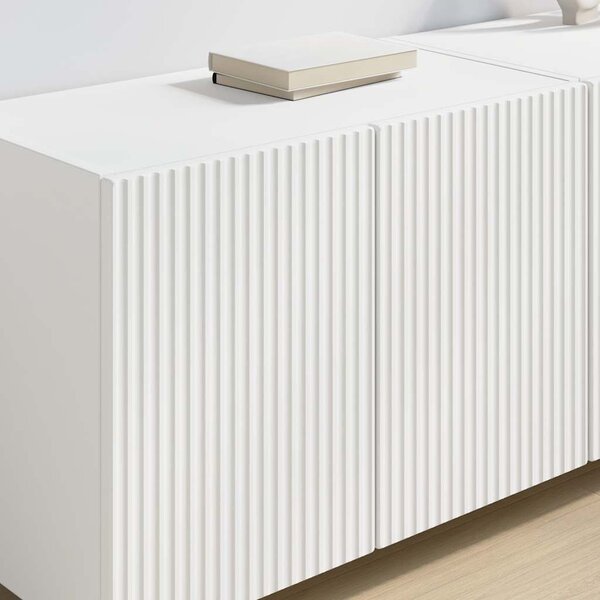 VidaXL TV Fali Szekrény 2 pcs Fehér 59,5 x 31 x 40 cm Faanyag