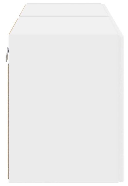 VidaXL TV Fali Szekrény 2 pcs Fehér 59,5 x 31 x 40 cm Faanyag
