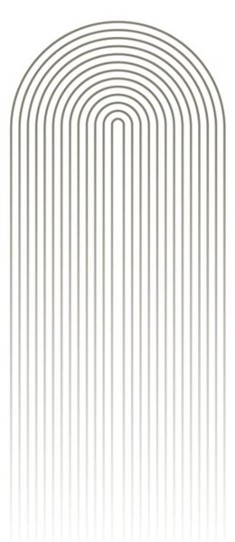 Poszter minimalista szivárvány Mid-Century