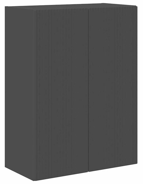VidaXL TV Fali Szekrény Fekete 59,5 x 31 x 80 cm Faanyag