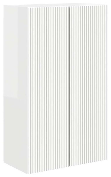 VidaXL TV Fali Szekrény Magas Fényű Fehér 59,5 x 31 x 100 cm Faanyag