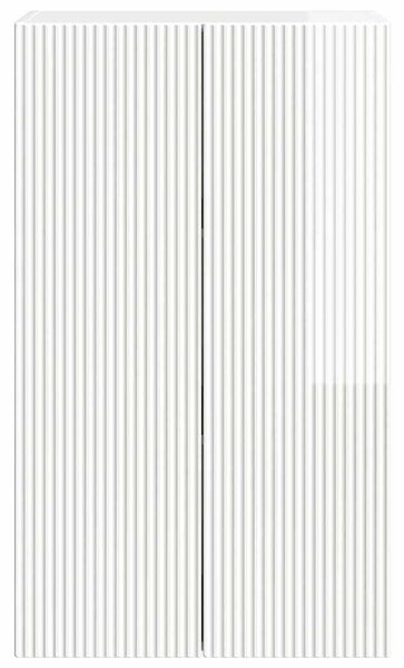 VidaXL TV Fali Szekrény Magas Fényű Fehér 59,5 x 31 x 100 cm Faanyag