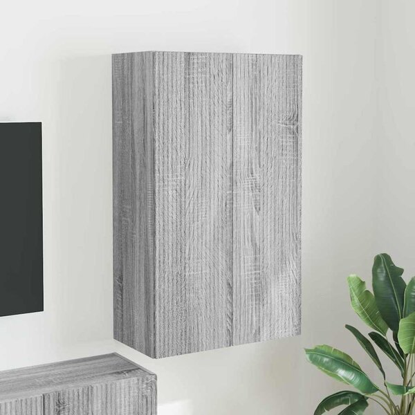 VidaXL TV Fali Szekrény Szürke Sonoma 59,5 x 31 x 100 cm Faanyag