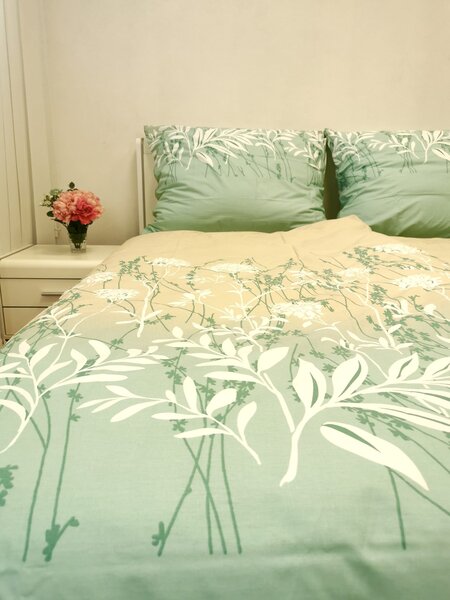 Bambo pamut ágyneműhuzat TiaHome - 2x Párna 90x70cm, 1x Paplan 200x220cm