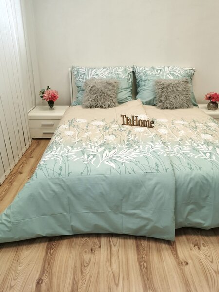 Bambo pamut ágyneműhuzat TiaHome - 2x Párna 90x70cm, 1x Paplan 200x220cm
