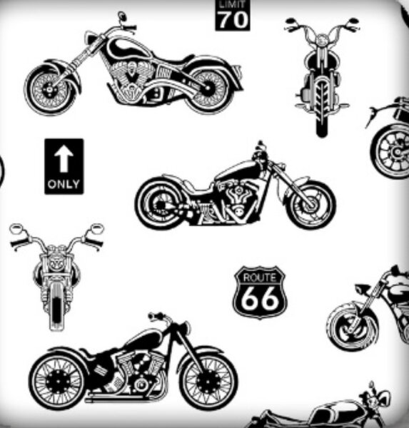 Motocros gyerek pamut ágyneműhuzat TiaHome - 1x párna 65x45cm, 1x paplan 130x90cm