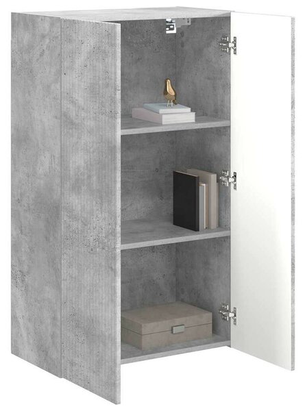 VidaXL TV Fali Szekrény Beton Szürke 59,5 x 31 x 100 cm Faanyag